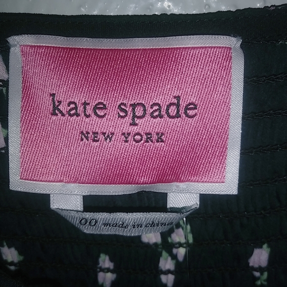 Kate Spade 00 Ditsy Begonia Flutter Sleeve Dress - Picture 8 of 13